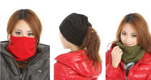 Fleece Scarf Neck Warmer Face Mask Hat Skiing Cycling Hiking Scarves & Wraps for Women Men Gifts CF
