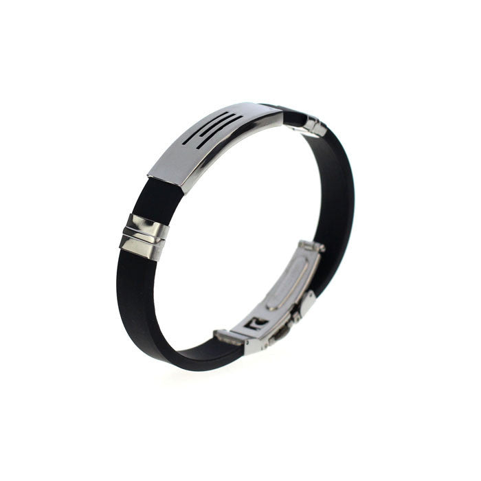 Bracelet Stainless Steel Bangle Trendy Casual Sport Hand Chain Men's Charm Bracelets Jewelry Gift CF
