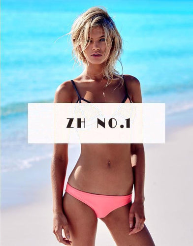 Beach Riot Sexy Blue bikini Print Women Bra Crop Top Brazilian Swimwear Retro Racerback Caged Swimsuit C153 CF