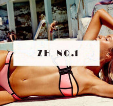 Beach Riot Sexy Blue bikini Print Women Bra Crop Top Brazilian Swimwear Retro Racerback Caged Swimsuit C153 CF