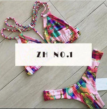 Beach Riot Sexy Blue bikini Print Women Bra Crop Top Brazilian Swimwear Retro Racerback Caged Swimsuit C153 CF