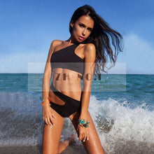 Beach Riot Sexy Blue bikini Print Women Bra Crop Top Brazilian Swimwear Retro Racerback Caged Swimsuit C153 CF