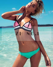 Beach Riot Sexy Blue bikini Print Women Bra Crop Top Brazilian Swimwear Retro Racerback Caged Swimsuit C153 CF
