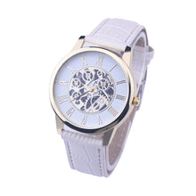 Best Deal Golden hollow watch Luxury Casual steel Men's Watch Business Imitate Mechanical Watch clock relogio CF