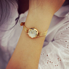 Best Deal Luxury Elegant Women Watches Imitate Diamond Dress Watch Lady's Rhinestone Gold Relogio Mesh Thin Montre CF