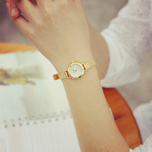 Best Deal Luxury Elegant Women Watches Imitate Diamond Dress Watch Lady's Rhinestone Gold Relogio Mesh Thin Montre CF