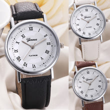 Best Deal Top Geneva Watch Women Men Leisure Dial Leather Clock Analog Quartz Wrist Watch Reloj Montre CF