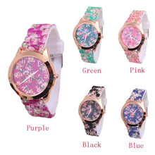 Best Gift Casual Watch Women Top Geneva Quartz Clock Girl Lady Analog wristwatches Silicone Rubber Relogio CF