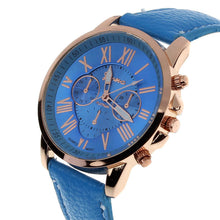 Best Relogio Super Geneva Watch Roman Numerals Leather Clocks Women Montre 10 Candy Colors Re Hour CF
