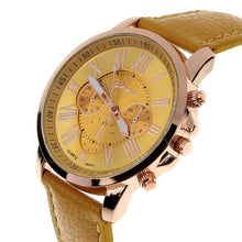 Best Relogio Super Geneva Watch Roman Numerals Leather Clocks Women Montre 10 Candy Colors Re Hour CF