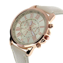 Best Relogio Super Geneva Watch Roman Numerals Leather Clocks Women Montre 10 Candy Colors Re Hour CF