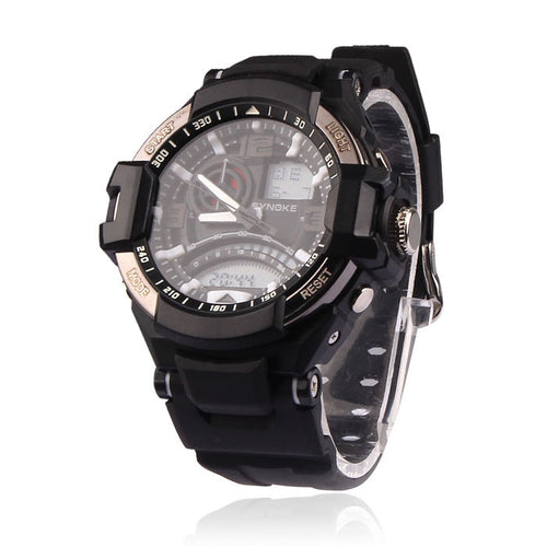 Best Selling Men's Watch Luxury Man Boy Multi Function Military Digital Clock LED Sport Dual Movement Wrist Watch CF