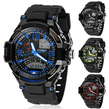 Best Selling Men's Watch Luxury Man Boy Multi Function Military Digital Clock LED Sport Dual Movement Wrist Watch CF