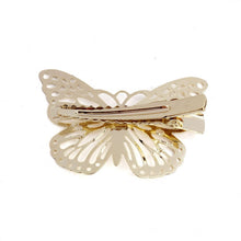 Best Selling Women Golden Butterfly Hair Clip Headband Gold Girl Headwear Hair Accessories Headpiece CF