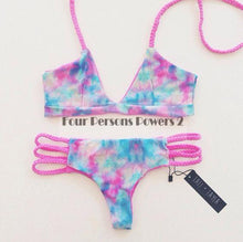 Bikini Brazilian bandage cross Sexy Lotus leaf edge Beach Swimwear Ladies Sexy Padded Crochet Bikini Swimwear C95 CF