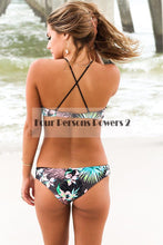 Bikini Style Sexy Beach Swimwear Ladies Push Up Swimsuit Bathing Suit Brazilian Maillot De Bain Flowers Print CF