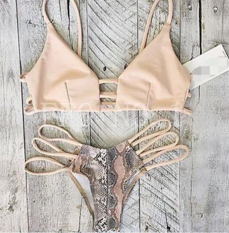 Black Sexy push up bikini strappy swimsuit swimwear women halter bathing suit bather biquini maillot de bain K140 CF