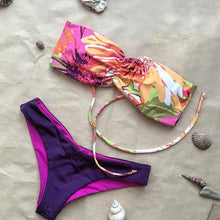 Black Sexy push up bikini strappy swimsuit swimwear women halter bathing suit bather biquini maillot de bain Y02 CF