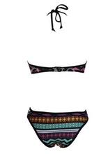 Black Sexy push up bikini strappy swimsuit swimwear women halter bathing suit bather biquini maillot de bain K138 CF