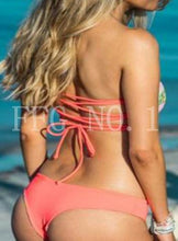 Black Sexy push up bikini strappy swimsuit swimwear women halter bathing suit bather biquini maillot de bain K133 CF