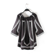 Blouses & Shirts Sexy Women Tops Design Loose Off Shoulder Printing Shirts Tops OL Beach Boho Blouse CF