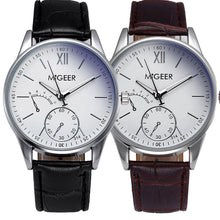 Analog Quartz Watch Men Luxury Military Business Relogio Masculino Faux Leather Analog Watches Clock CF