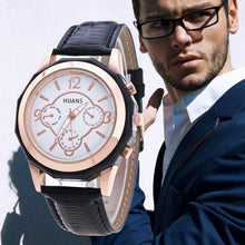 Analog Quartz Watch Men Top Luxury Watches Business PU Leather Wristwatches Clock Relogio Masculino CF