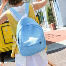 Backpack Women Rucksack Nylon Hollow Mesh Backpacks Travel Backpacks Casual School Bag Solid Color CF