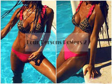 Brazilian Sexy Eyelash Lace Bandage Swimsuit Women Push Up Swimwear Bikini Set Wrap Top Bathing Suits Swim Biquinin C111 CF