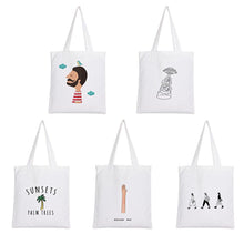 Canvas Women Bag Creative printing Shoulder Bag Casual Tote Handbag Totes Shopper Travel Beach Bags Bolsas CF