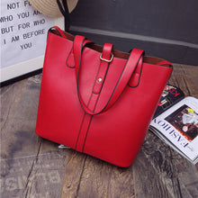 Casual Tote Women Leather Handbags Bucket Shoulder Bags Ladies Cross Body Bags Large Capacity Ladies Bag Bolsa Sac CF