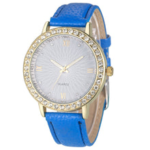 Casual Women Watch Montre Women's Crystal Diamond Watches Analog Leather Quartz Wrist Watch Dress Relogio CF