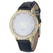 Casual Women Watch Montre Women's Crystal Diamond Watches Analog Leather Quartz Wrist Watch Dress Relogio CF