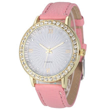 Casual Women Watch Montre Women's Crystal Diamond Watches Analog Leather Quartz Wrist Watch Dress Relogio CF