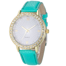Casual Women Watch Montre Women's Crystal Diamond Watches Analog Leather Quartz Wrist Watch Dress Relogio CF