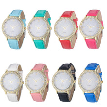 Casual Women Watch Montre Women's Crystal Diamond Watches Analog Leather Quartz Wrist Watch Dress Relogio CF
