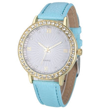 Casual Women Watch Montre Women's Crystal Diamond Watches Analog Leather Quartz Wrist Watch Dress Relogio CF