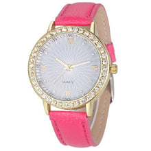Casual Women Watch Montre Women's Crystal Diamond Watches Analog Leather Quartz Wrist Watch Dress Relogio CF