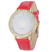 Casual Women Watch Montre Women's Crystal Diamond Watches Analog Leather Quartz Wrist Watch Dress Relogio CF