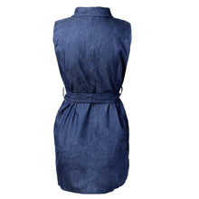 Casual Women's Dress Super Quality Sexy Romper Sleeveless Denim Dresses Bodysuit Dress Elegent Outwear Plus Size CF