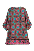 Dresses Casual Women Dress The Baroque Wind Pattern Vintage Printed Dress Loose Dress Boho Vestidoes CF