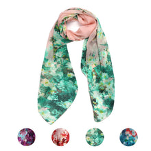 Elegant Womens Print Cotton Soft Scarves Chiffon Women Scarf Shawl Scarves Wrap Stole Warm CF