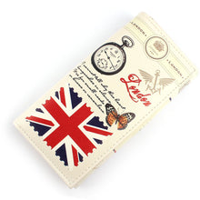 England Style Purses Women Wallet Love London British Flag Pattern Long Purse Clutch Wallet Bag Card Holder CF