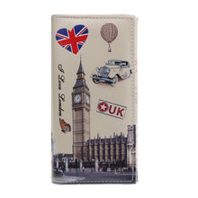 England Style Purses Women Wallet Love London British Flag Pattern Long Purse Clutch Wallet Bag Card Holder CF