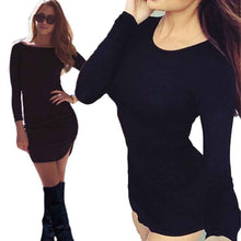 Fall Style Womens Dresses Bodycon Long Sleeve Dress Ladies Sexy Vestido de festa Mini Dress CF