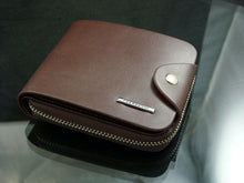 Famous Mens Wallet PU Leather ID Card Holder Billfold Zipper Purse Wallets Clutch Bolsos CF