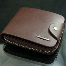 Famous Mens Wallet PU Leather ID Card Holder Billfold Zipper Purse Wallets Clutch Bolsos CF