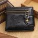 Famous Mens Wallet PU Leather ID Card Holder Billfold Zipper Purse Wallets Clutch Bolsos CF