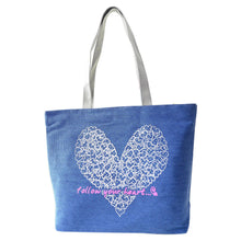 Bags Handbags Women Famous s Cute Heart Printing Canvas Shoulder Bag Casual Handbag bolsos femenina CF