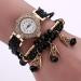 Bracelet Watch Weave Wrap Around Rhinestone Crystal Synthetic Chain Dress Clock Relogio Feminino Gift CF